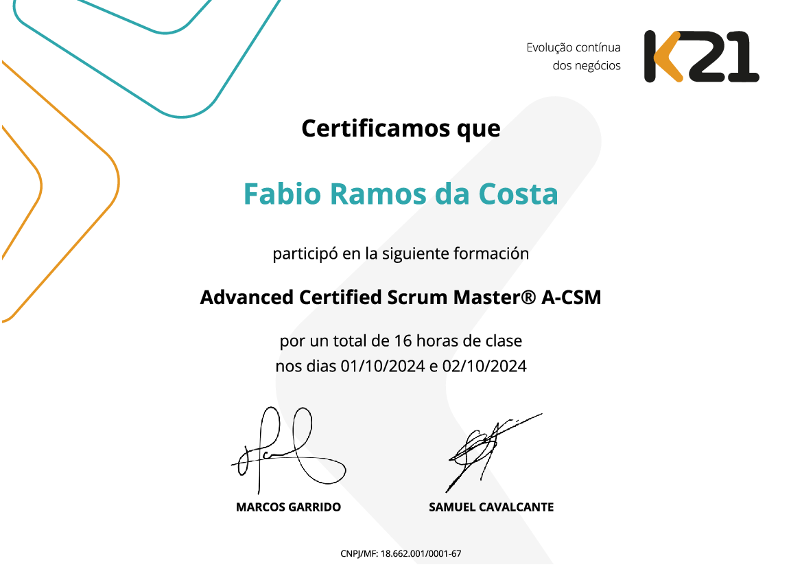 Certificado K21